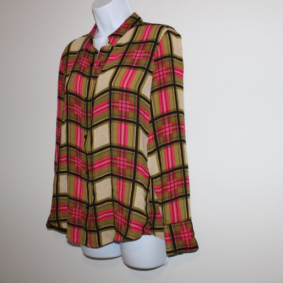 Scotch and Soda Plaid Button Down Blouse - Picture 3 of 7